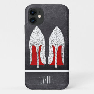STILETTOS Mesh triangle style in chalkboard iPhone 11 Case