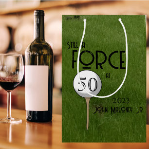 Still A Force at 50 Golf Green Custom  Medium Gift Bag