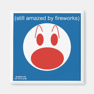 Still Amazed By Fireworks Magnet
