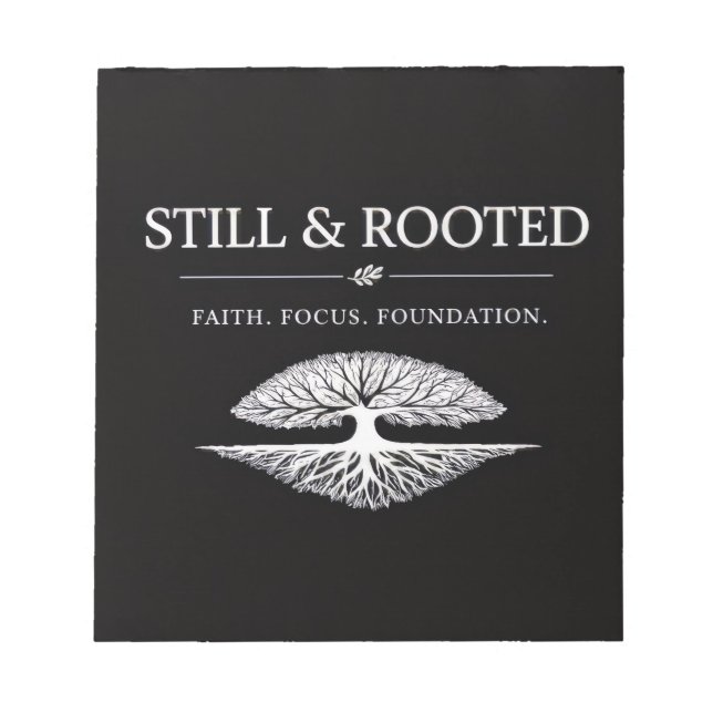 Still and Rooted Notepad (Front)