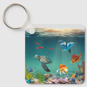 Still Blue Moments Key Ring