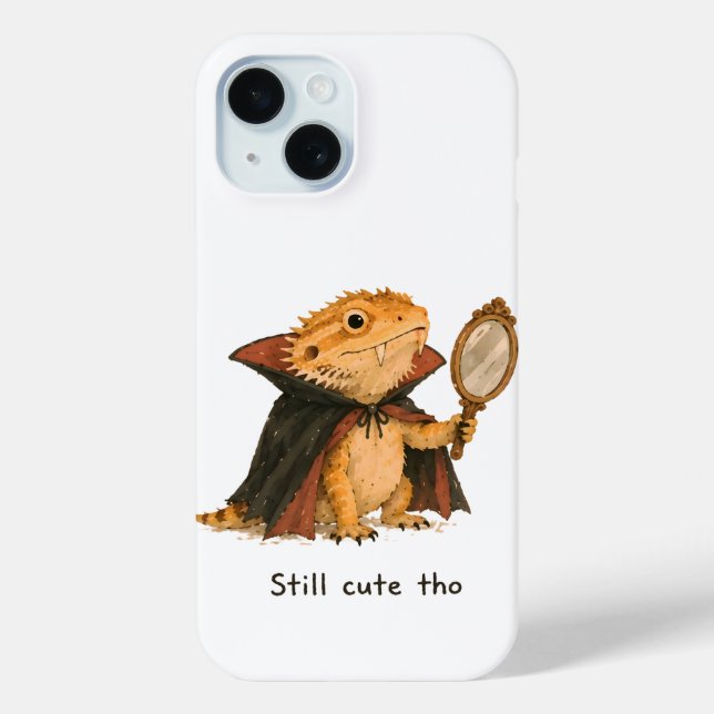 Still Cute Tho Vampire Bearded Dragon Art Case-Mate iPhone Case (Back)