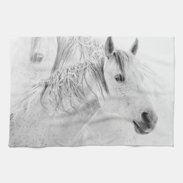 Still Horse Kitchen Towel (Horizontal)
