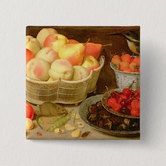 Still life 15 cm square badge (Front)