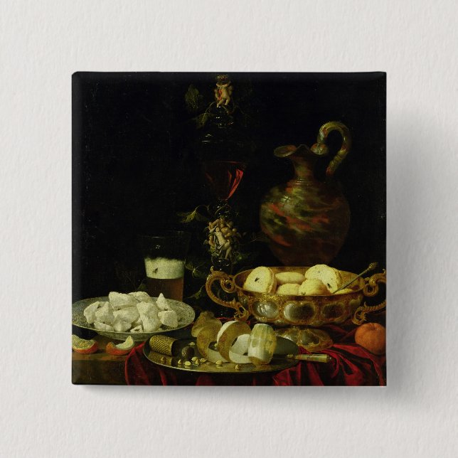 Still Life 15 Cm Square Badge (Front)