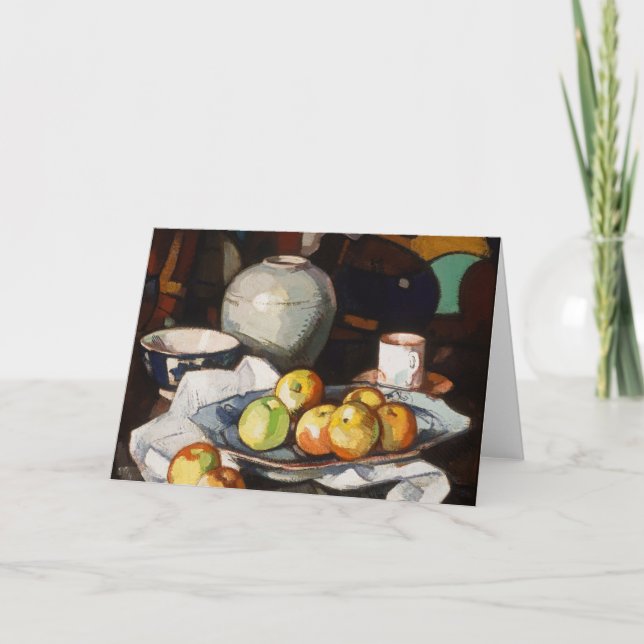 Still Life, Apples and Jar | Samuel John Peploe Card (Front)