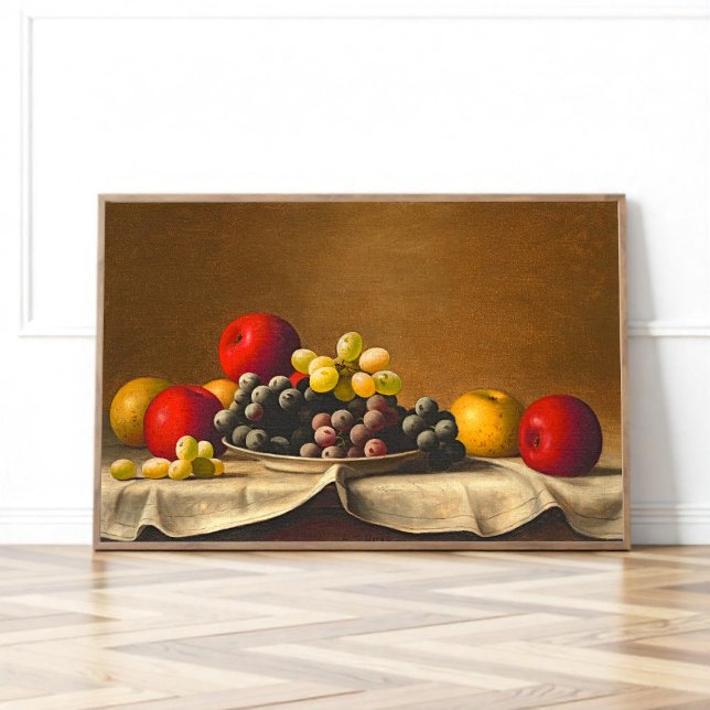 Still Life, Apples, Grapes, Barton Stone Hays Poster (Creator Uploaded)