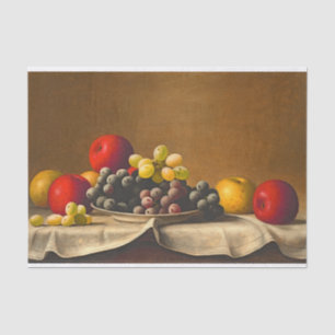 Still Life, Apples, Grapes, Fruit Decoupage Tissue Paper
