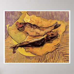 Still Life Bloaters and Garlic by Vincent van Gogh Poster
