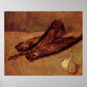 Still Life Bloaters and Garlic by Vincent van Gogh Poster
