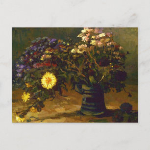 Still Life Bouquet of Daisies Van Gogh Fine Art Postcard