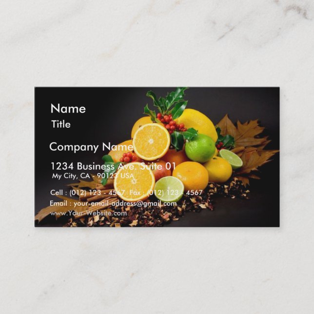 Still Life Business Card (Front)