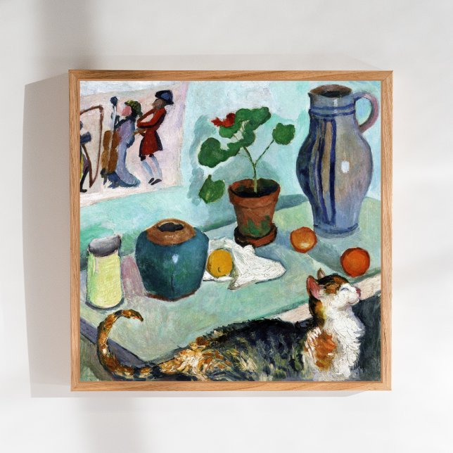 Still Life Cat August Macke Poster (Creator Uploaded)