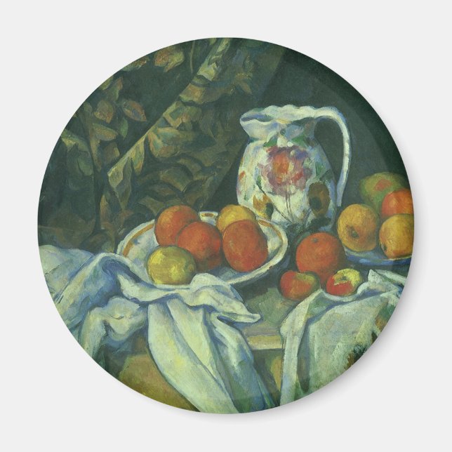 Still Life, Curtain and Pitcher by Paul Cezanne Magnet (Front)