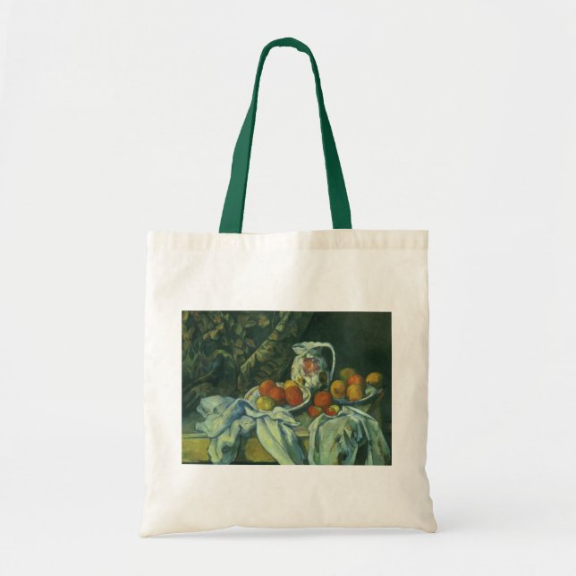 Still Life, Curtain and Pitcher by Paul Cezanne Tote Bag (Front)