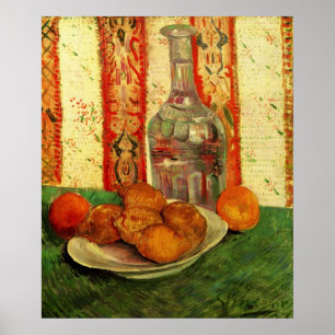Still Life Decanter and Lemons by Vincent van Gogh Poster