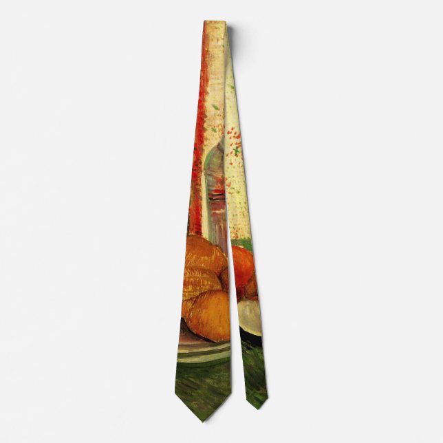 Still Life Decanter and Lemons by Vincent van Gogh Tie (Front)