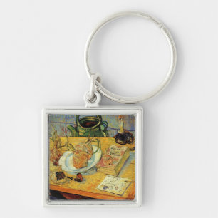 Still Life Drawing Board, Pipe, Onions and Sealing Key Ring