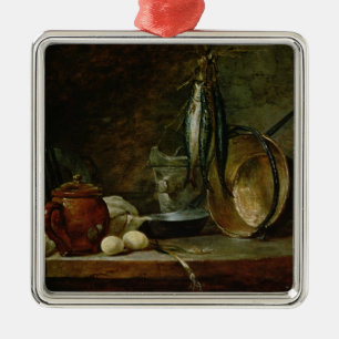 Still life: Fast Day Menu, 1731 Metal Tree Decoration