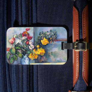 Still Life Flowers in a Vase By Paul Cezanne Luggage Tag