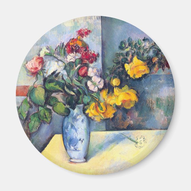Still Life Flowers in a Vase By Paul Cezanne Magnet (Front)