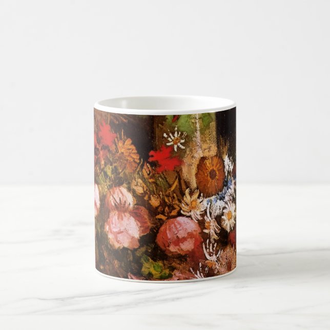 Still Life Flowers in a Vase by Vincent van Gogh Coffee Mug (Center)