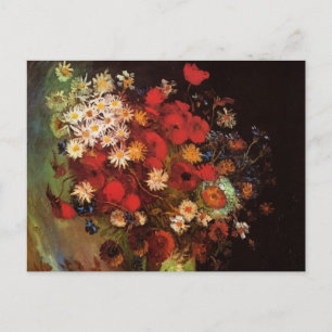 Still Life Flowers in a Vase by Vincent van Gogh Postcard