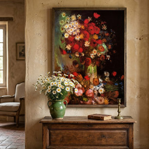 Still Life Flowers in a Vase by Vincent van Gogh Poster