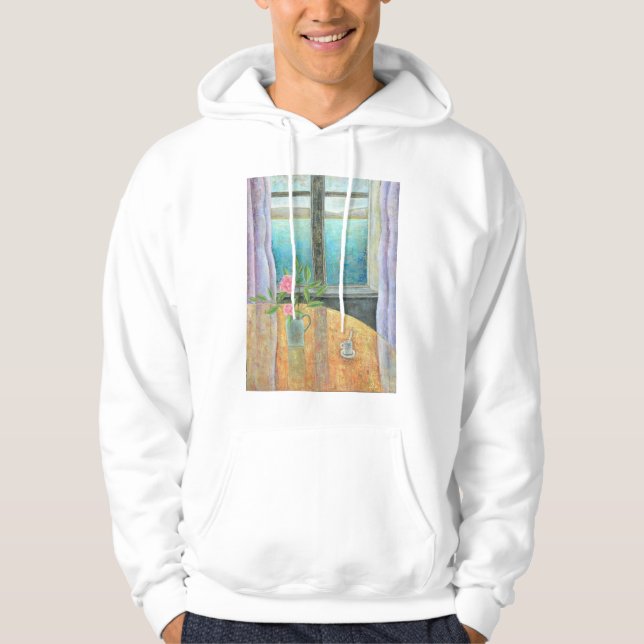 Still Life in Window with Camellia 2012 Hoodie (Front)