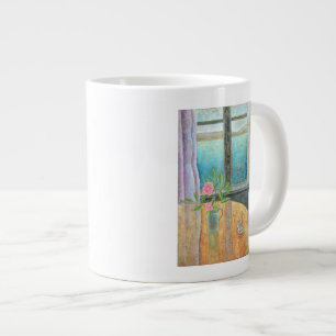Still Life in Window with Camellia 2012 Large Coffee Mug