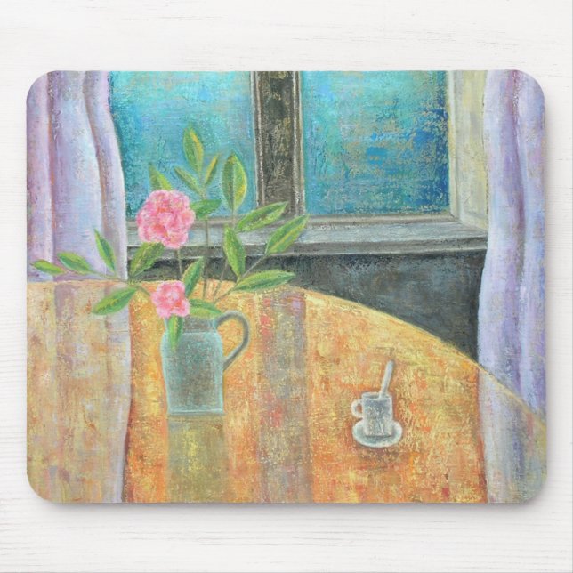 Still Life in Window with Camellia 2012 Mouse Pad (Front)
