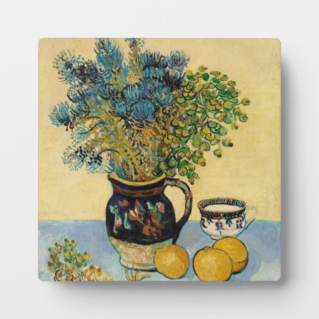 Still Life -Nature morte by Vincent Van Gogh Plaque (Front)