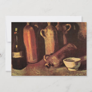 Still Life of 4 Stone Bottles by Vincent van Gogh