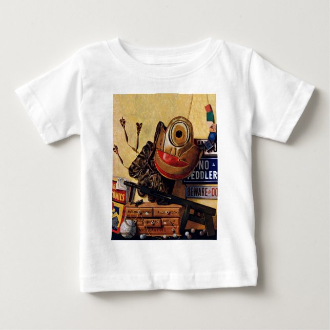 Still Life of Boys Toys Baby T-Shirt (Front)