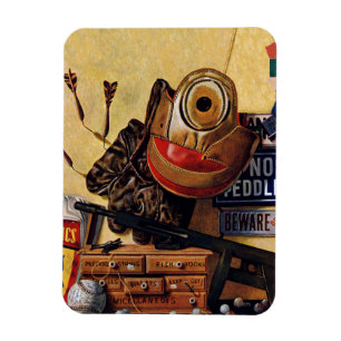 Still Life of Boys Toys Magnet