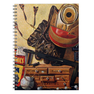 Still Life of Boys Toys Spiral Notebook