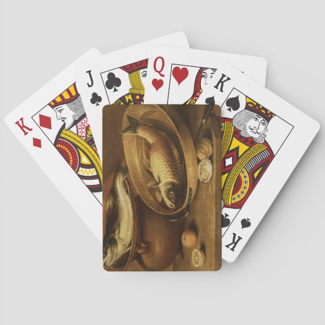 Still Life of Fish and Lemons Playing Cards (Back)