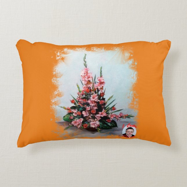 Still life of flowers decorative cushion (Front)