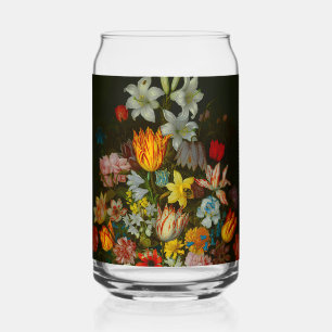 Still Life of Flowers in a Wan-Li Vase Can Glass