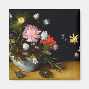 Still Life of Flowers Magnet