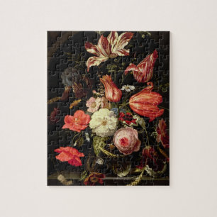 Still Life of Flowers on a Ledge Jigsaw Puzzle