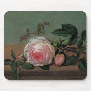 Still Life of Flowers on a Ledge Mouse Pad