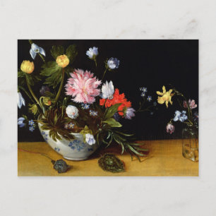 Still Life of Flowers Postcard