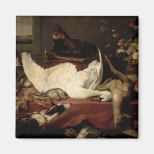 Still Life of Game and Shellfish Magnet