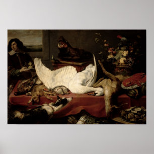 Still Life of Game and Shellfish Poster