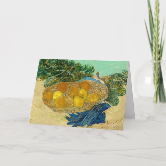 Still Life of Oranges and Lemons Greeting Card (Front)