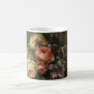 Still Life of Roses and Convolvulus by Roosenboom  Coffee Mug