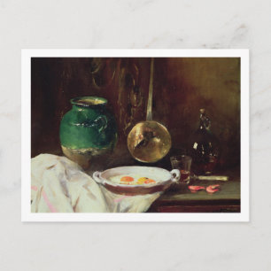 Still Life (oil on panel) 2 Postcard