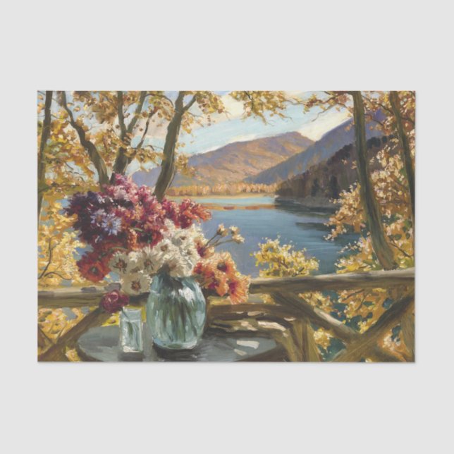 Still Life on a Terrace, Constantin Westchiloff  Tissue Paper (Front)