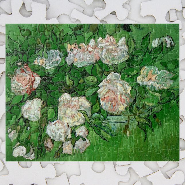 Still Life: Pink Roses by Vincent van Gogh Jigsaw Puzzle (Creator Uploaded)